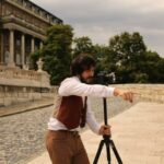Shooting videos in Budapest.
photo: Isabelle Royet-Journoud